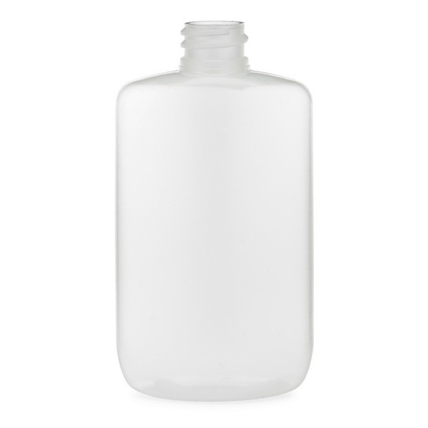2 oz Natural LDPE Plastic Oval Bottles (Cap Not Included)