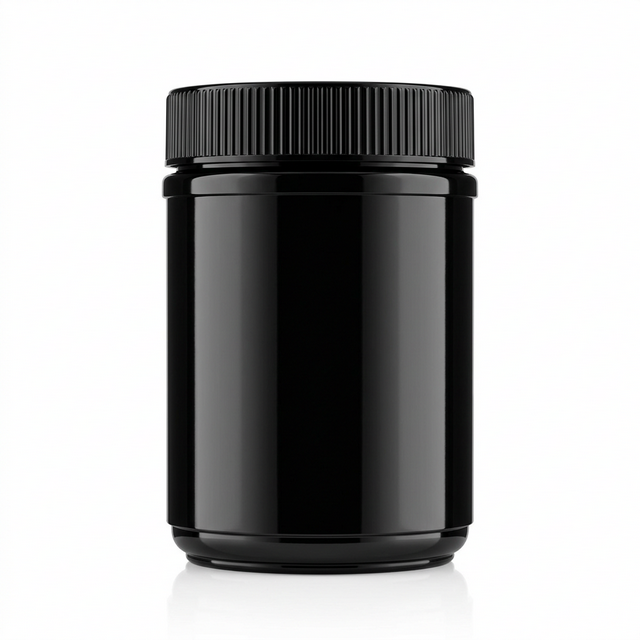PP-PP Plastic Double Wall Straight Base Jars with Cap