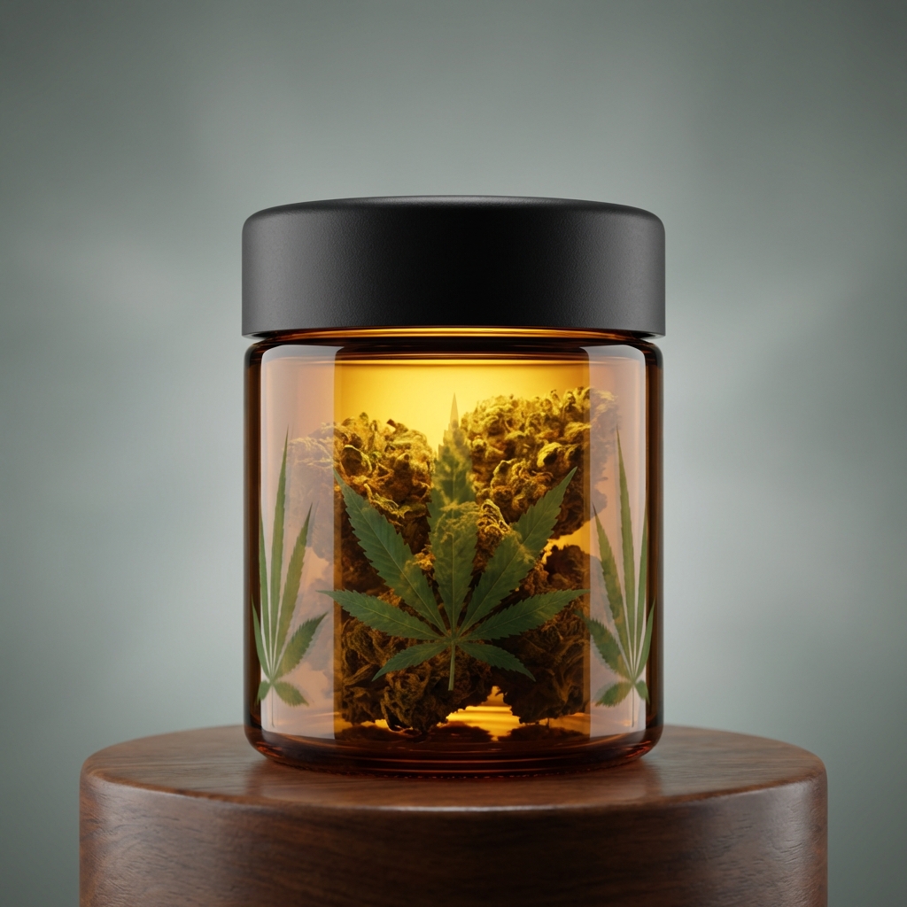 Amber Flower Jars
