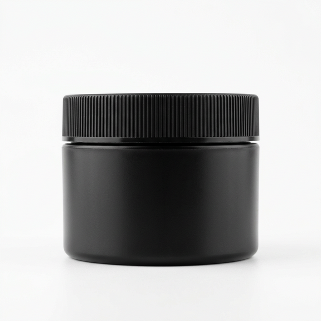 PP-PP Plastic Double Wall Straight Base Jars with Cap