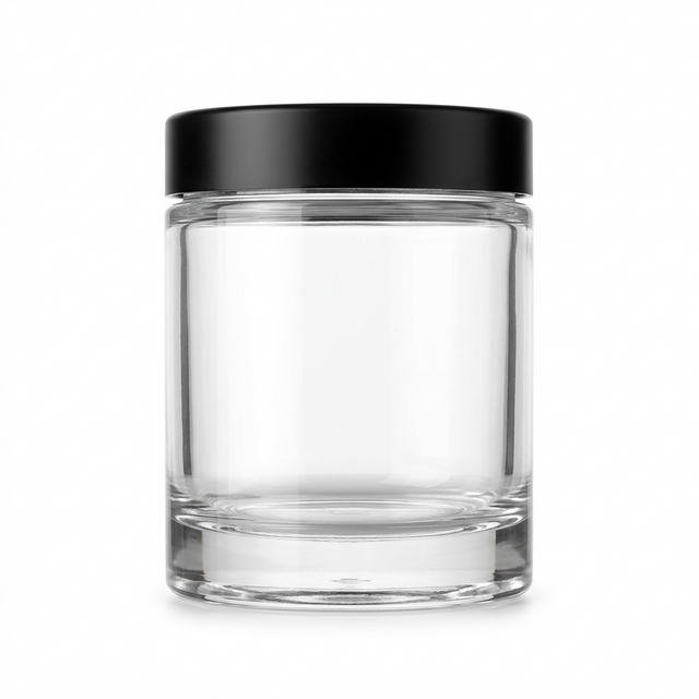 PET Plastic Thick Base Jars with Smooth Cap