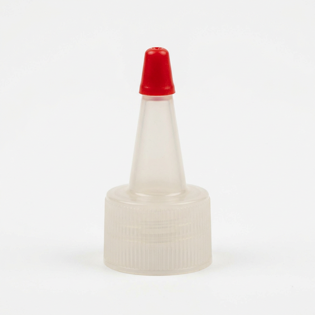 Natural-Red LDPE Plastic Yorker Spout Caps with Pre-Cut Orifice