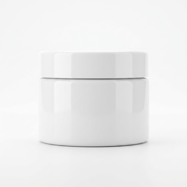 PP-PS Plastic Double Wall Straight Base Jars with Smooth Cap